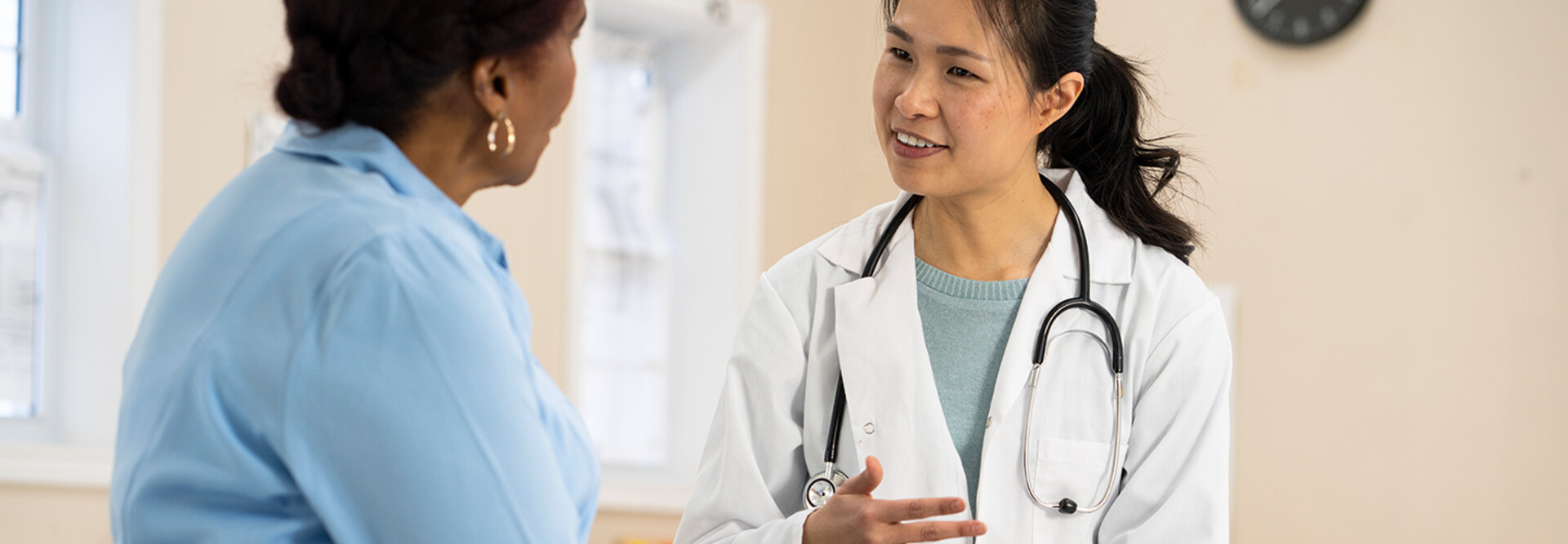 doctor gives a patient her full attention